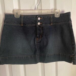 Jordache Dark Denim Mini Skirt